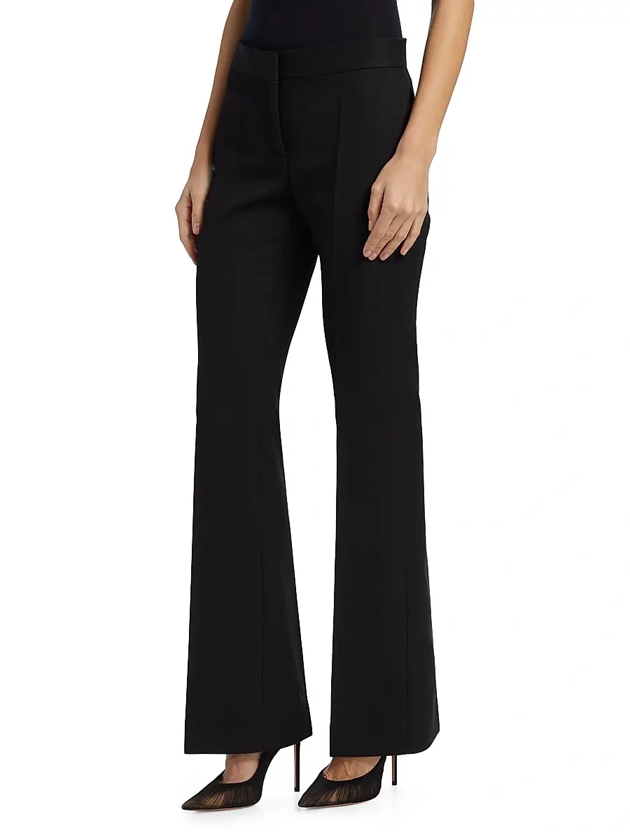 MOSCHINO Women's Wool-Blend Straight-Leg Trousers | Thumbnail 4 MOSCHINO Women's Wool-Blend Straight-Leg Trousers | Thumbnail 4