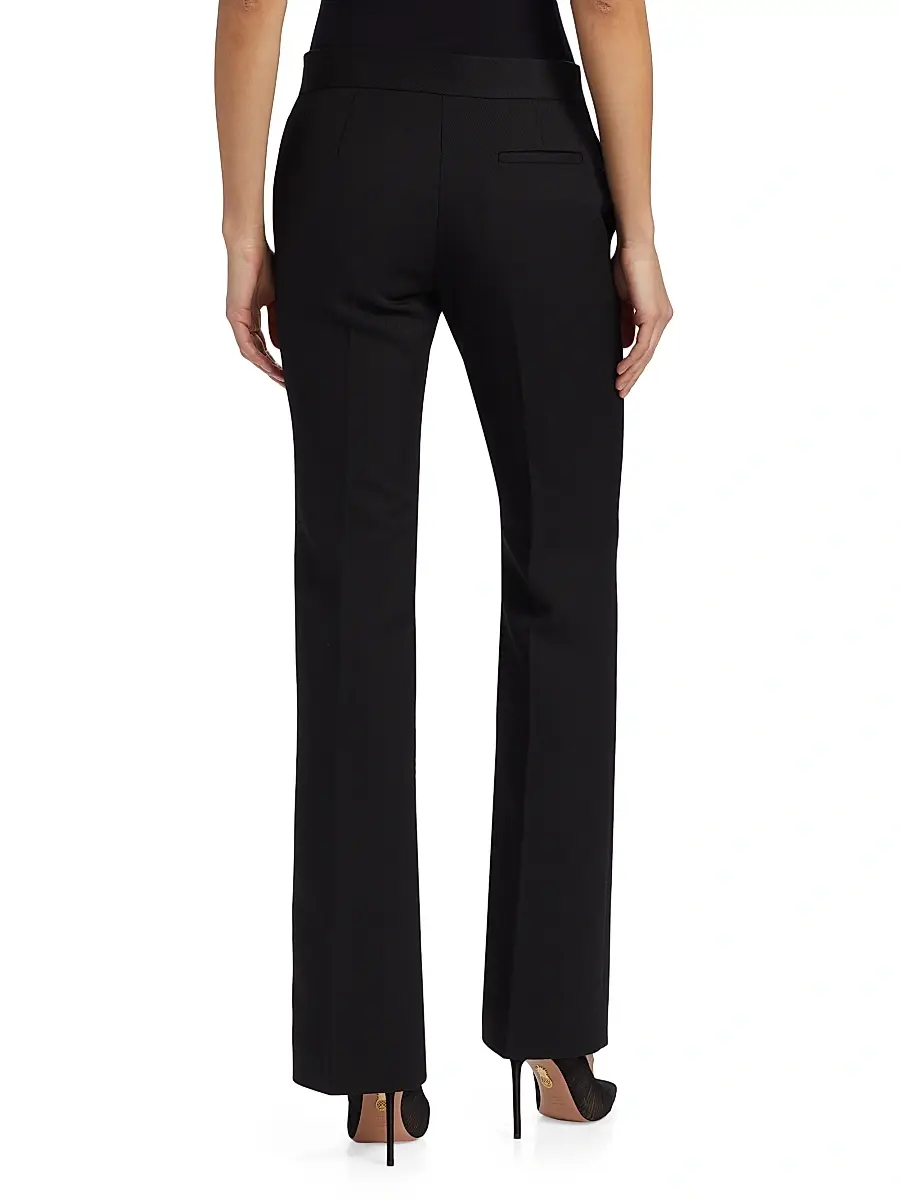 MOSCHINO Women's Wool-Blend Straight-Leg Trousers | Thumbnail 5 MOSCHINO Women's Wool-Blend Straight-Leg Trousers | Thumbnail 5