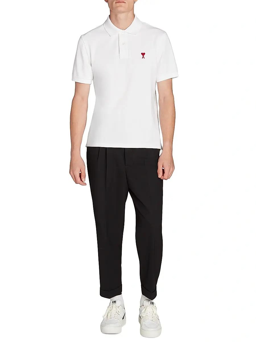 AMI PARIS Men's Ami De Coeur Polo Shirt | Thumbnail 2
