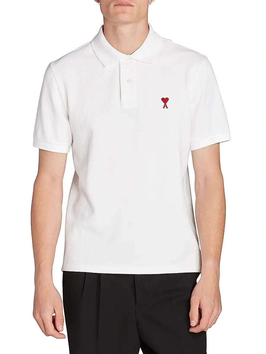 AMI PARIS Men's Ami De Coeur Polo Shirt | Thumbnail 3