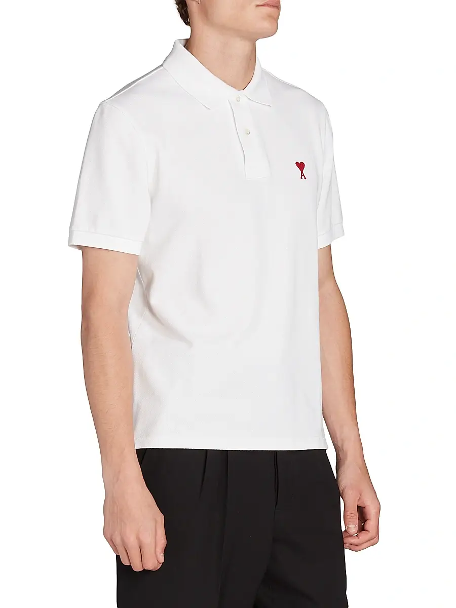 AMI PARIS Men's Ami De Coeur Polo Shirt | Thumbnail 4