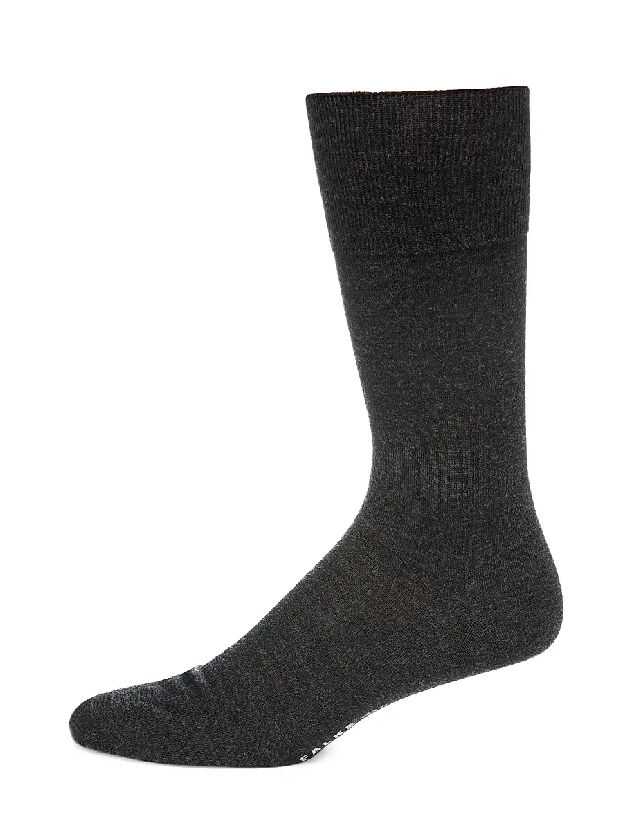 FALKE Men's No. 6 Finest Merino & Silk Socks - Charcoal - Size 6.5 | Image 1 FALKE Men's No. 6 Finest Merino & Silk Socks - Charcoal - Size 6.5 | Image 1