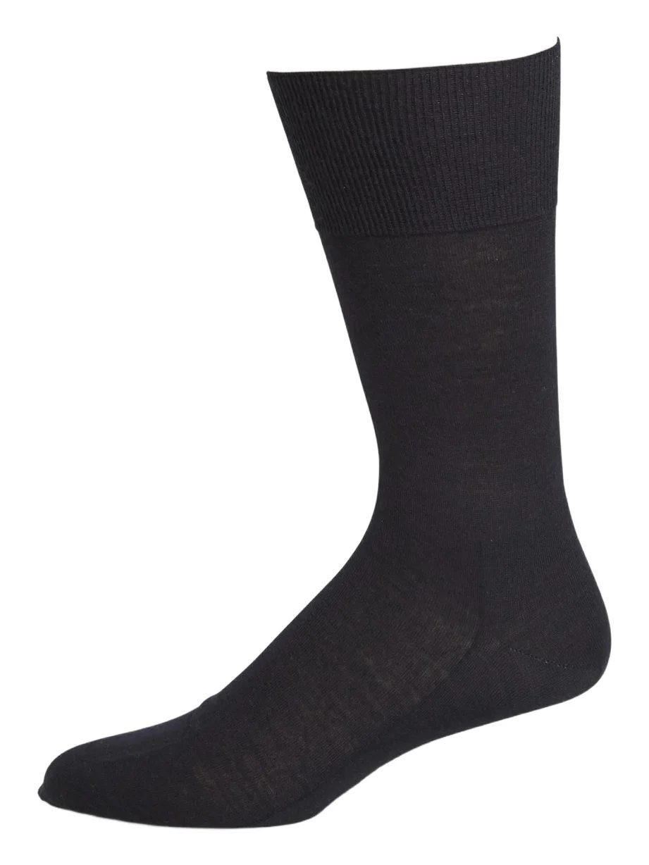 FALKE Men's No. 6 Finest Merino & Silk Socks - Navy