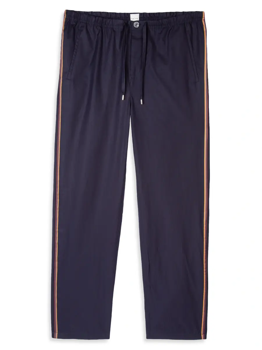 Paul Smith Men's 2-Piece Striped Trim Pajama Set | Thumbnail 2 Paul Smith Men's 2-Piece Striped Trim Pajama Set | Thumbnail 2