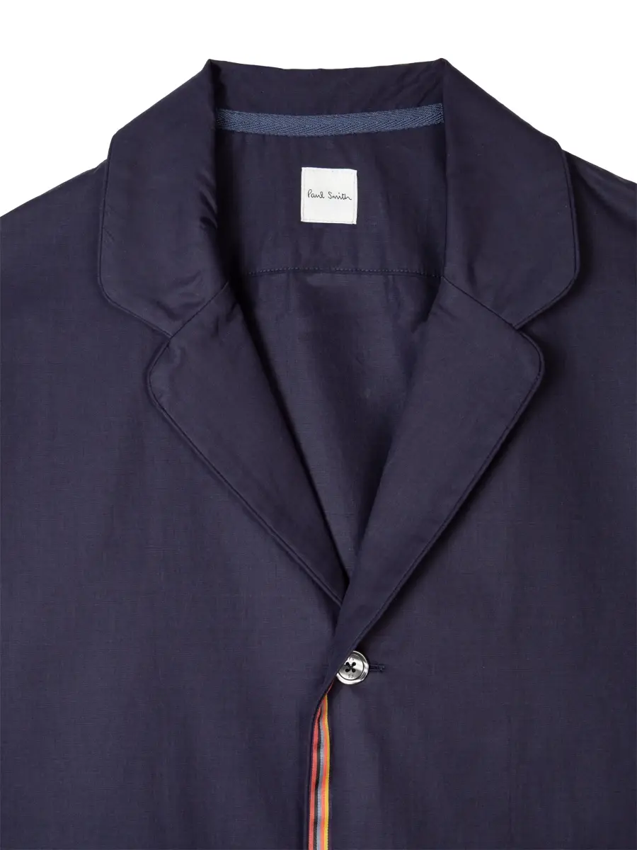 Paul Smith Men's 2-Piece Striped Trim Pajama Set | Thumbnail 3 Paul Smith Men's 2-Piece Striped Trim Pajama Set | Thumbnail 3