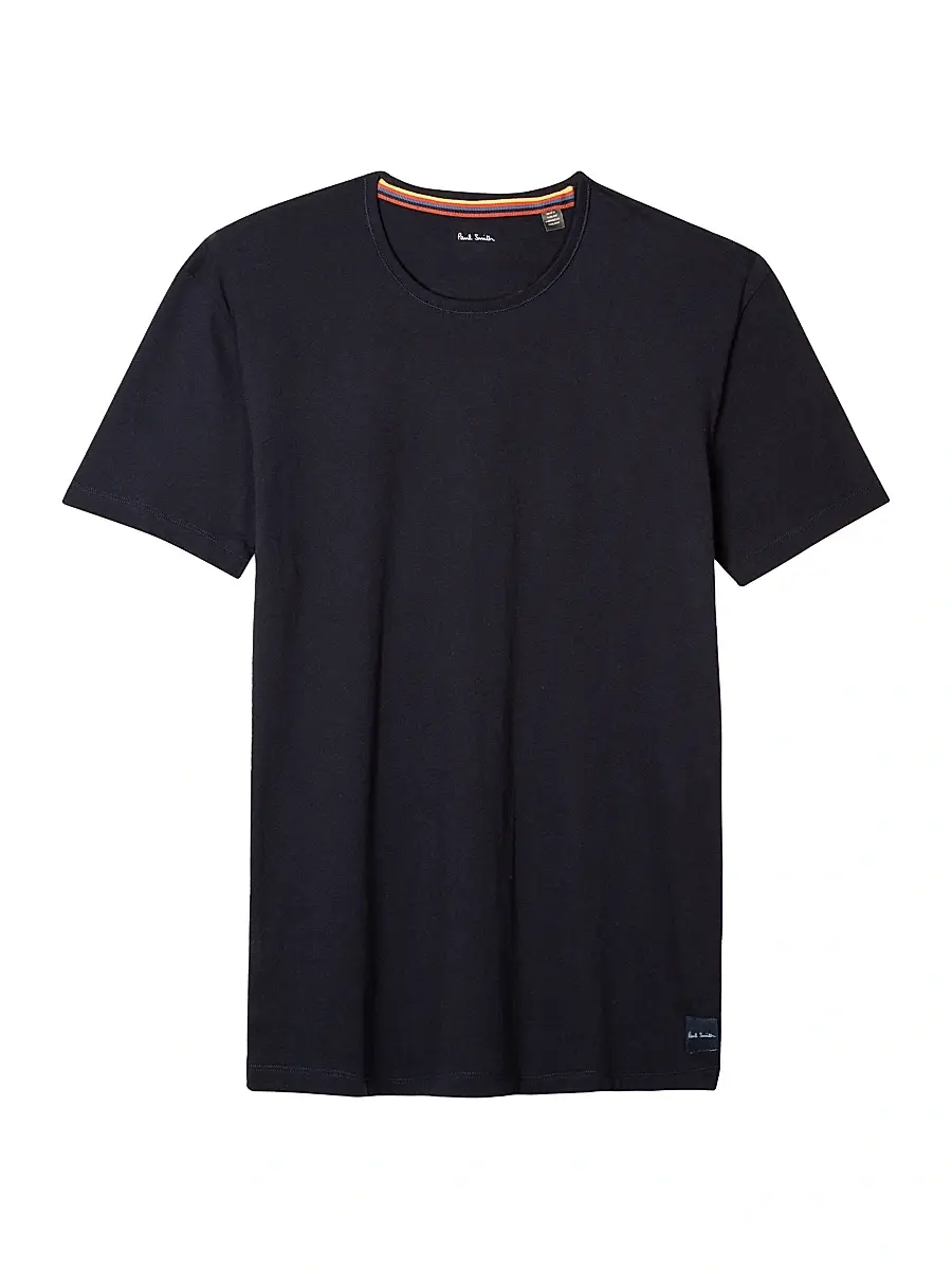 Paul Smith Men's Cotton Crewneck T-Shirt - Inky - Size XL | Image 1 Paul Smith Men's Cotton Crewneck T-Shirt - Inky - Size XL | Image 1