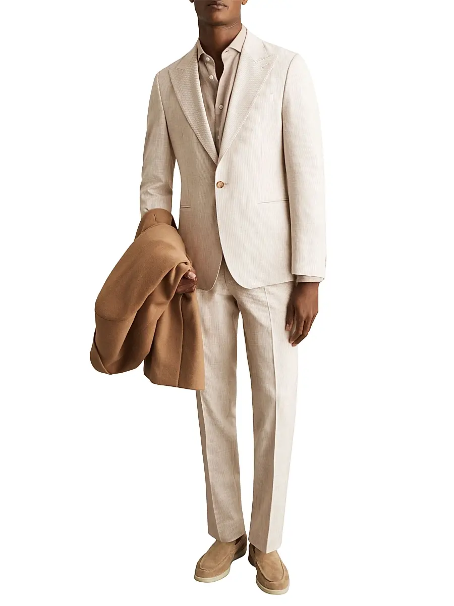 Reiss Men's Kai Pinstriped Blazer | Thumbnail 2 Reiss Men's Kai Pinstriped Blazer | Thumbnail 2