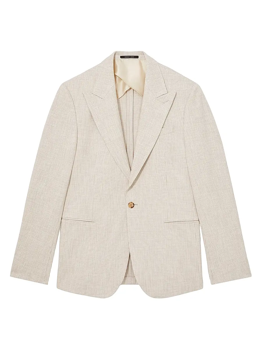Reiss Men's Kai Pinstriped Blazer