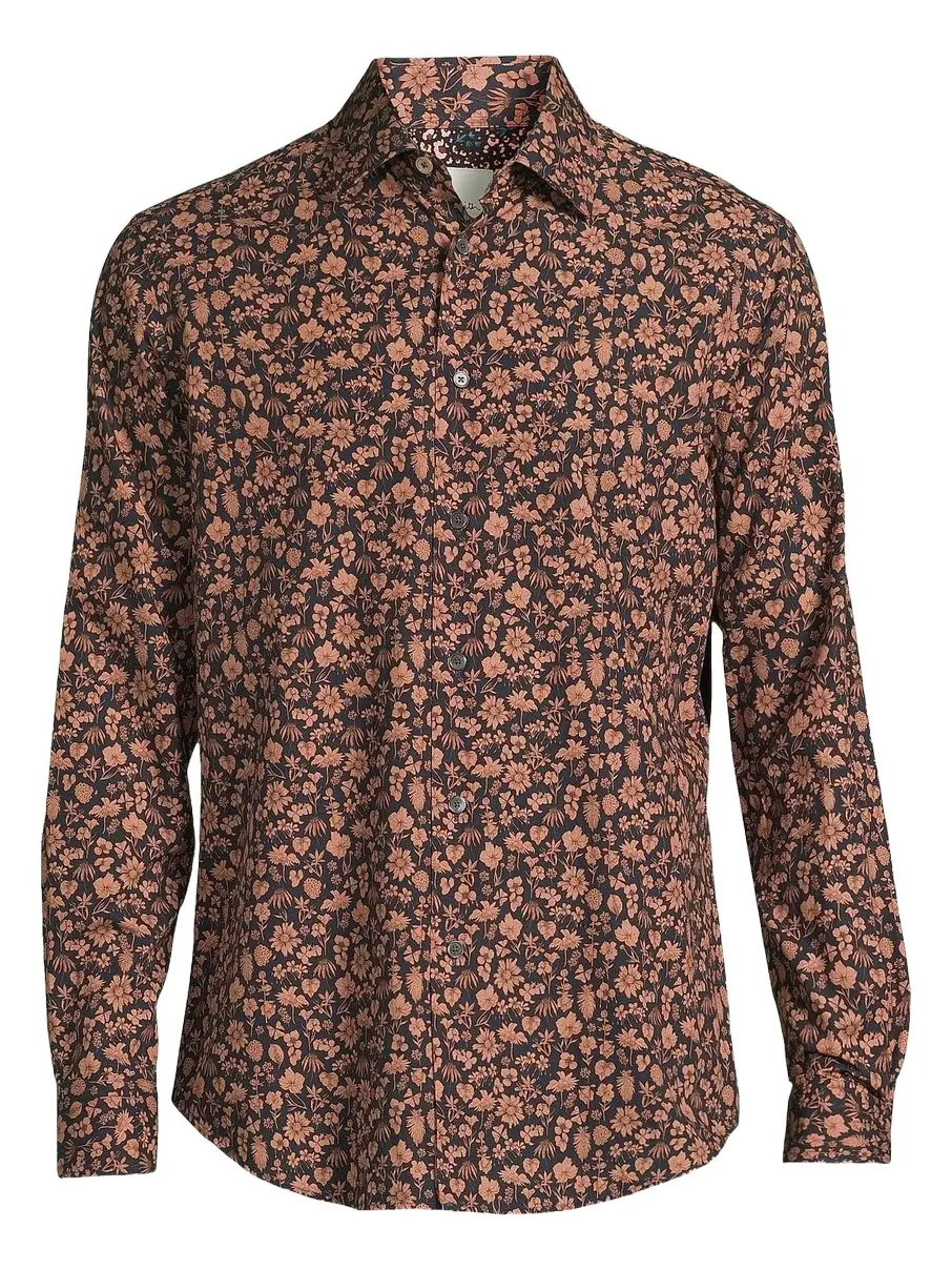 Paul Smith Men's Tailored-Fit Floral Shirt | Thumbnail 1 Paul Smith Men's Tailored-Fit Floral Shirt | Thumbnail 1