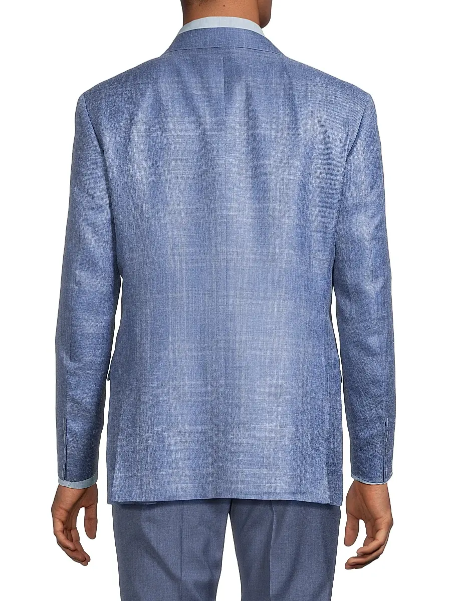 Canali Men's Scratch Wool-Silk-Linen Sportcoat | Thumbnail 5 Canali Men's Scratch Wool-Silk-Linen Sportcoat | Thumbnail 5