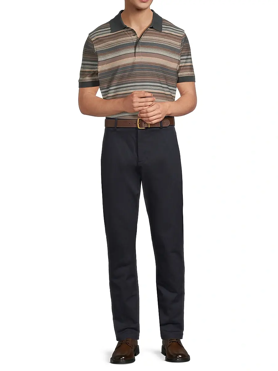 Paul Smith Men's Stretch-Twill Straight-Leg Trousers | Thumbnail 2 Paul Smith Men's Stretch-Twill Straight-Leg Trousers | Thumbnail 2