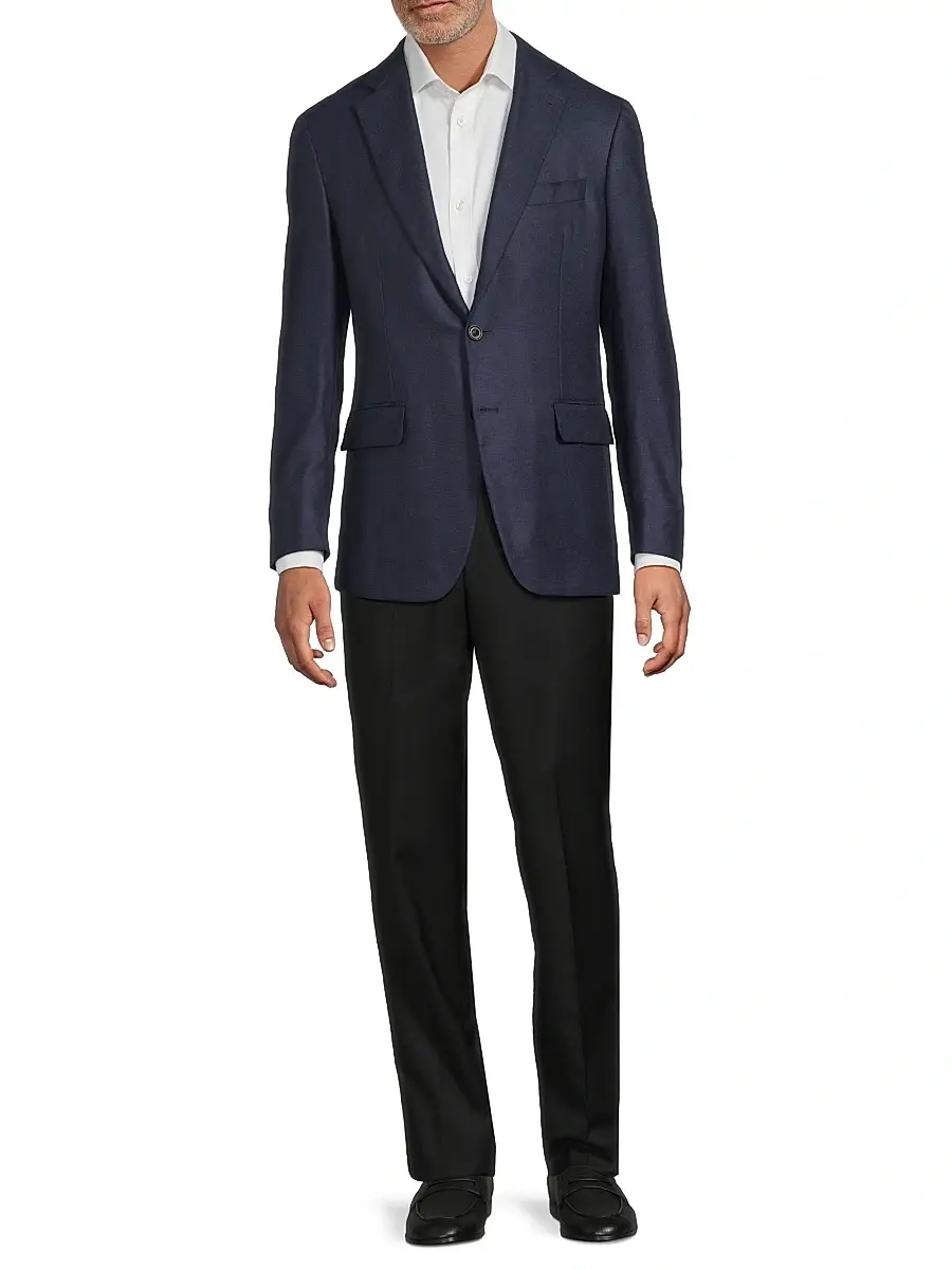 Canali Men's Solid Silk-Cashmere Sport Coat | Thumbnail 2 Canali Men's Solid Silk-Cashmere Sport Coat | Thumbnail 2