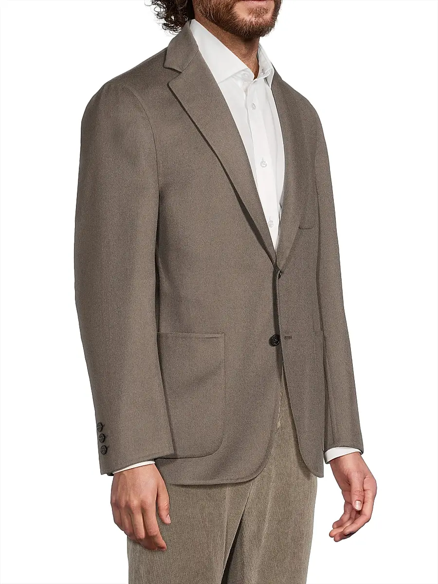 Canali Men's Double Blazer Jacket | Thumbnail 4