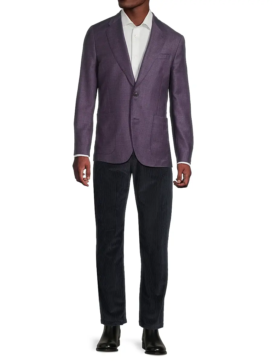 Paul Smith Men's Tribute to Photography Wool Two-Button Jacket | Thumbnail 2 Paul Smith Men's Tribute to Photography Wool Two-Button Jacket | Thumbnail 2