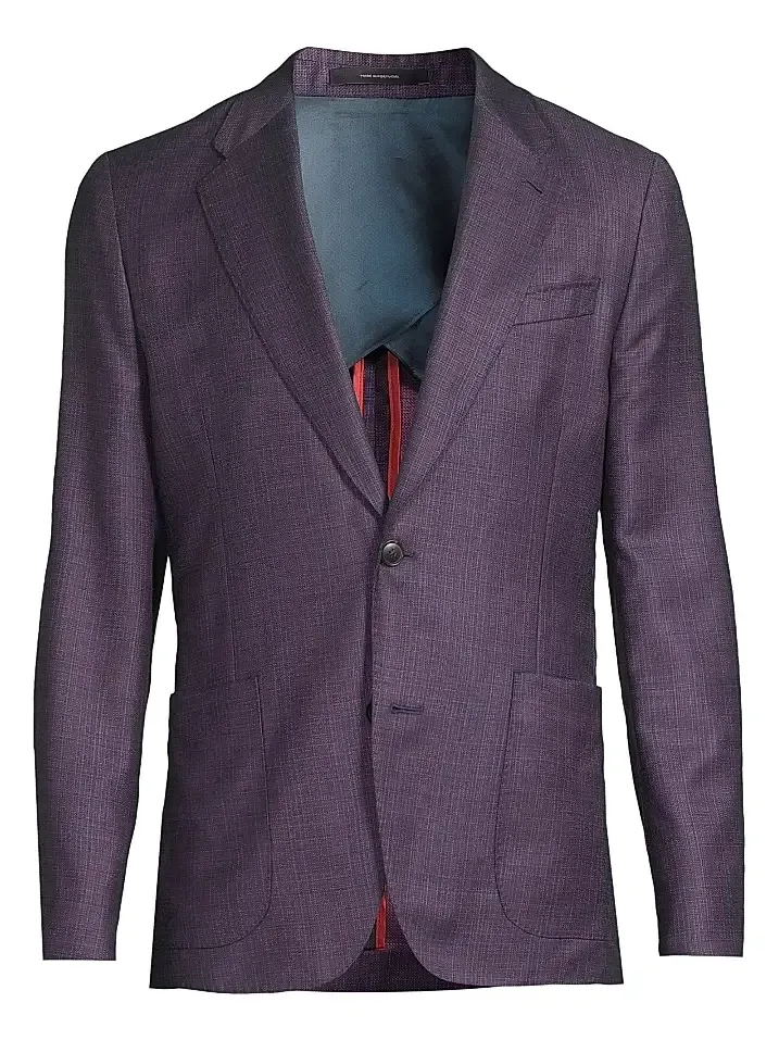 Men's Tribute to Photography Wool Two-Button Jacket Men's Tribute to Photography Wool Two-Button Jacket