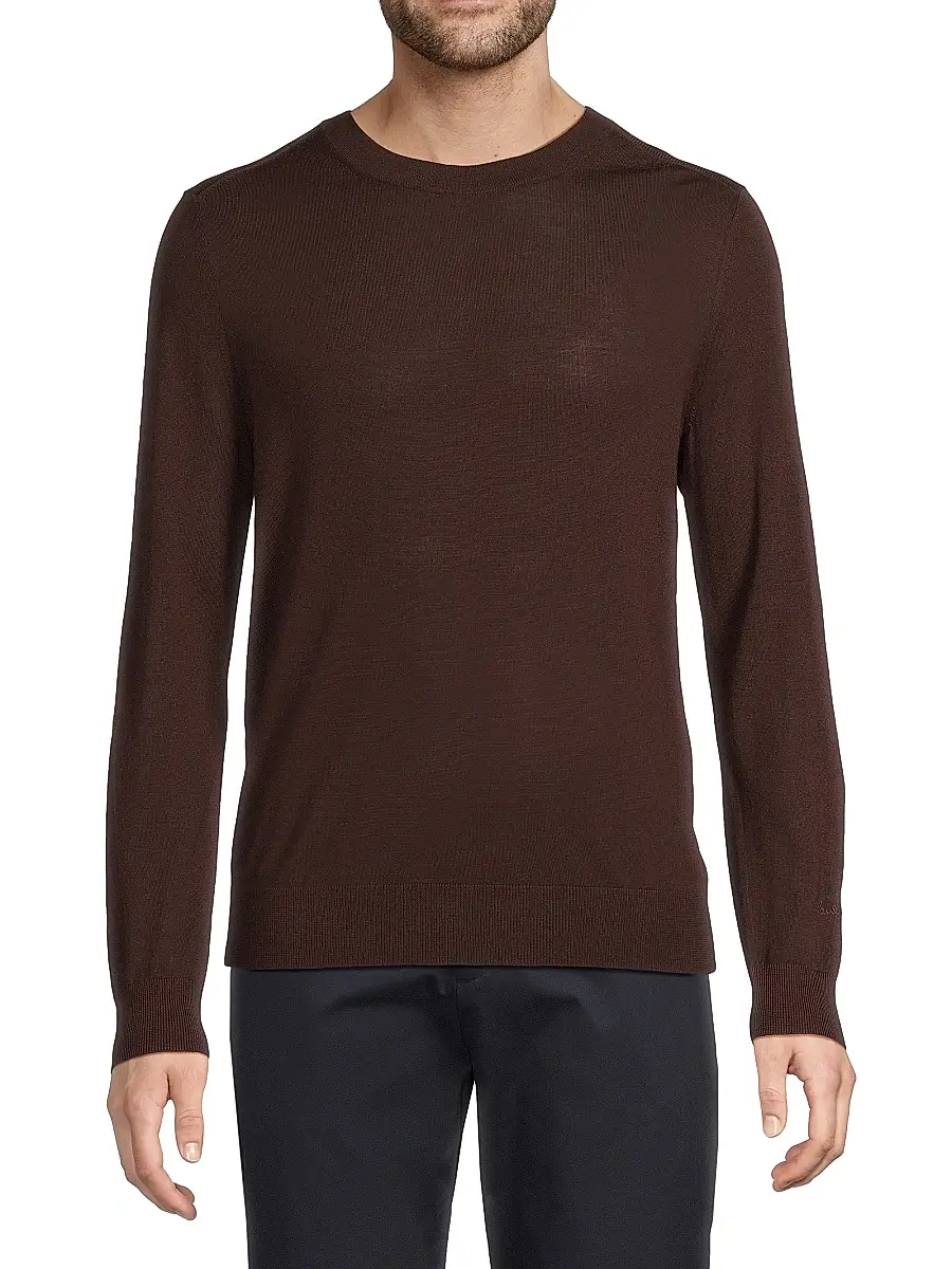 Paul Smith Men's Wool Crewneck Sweater | Thumbnail 3 Paul Smith Men's Wool Crewneck Sweater | Thumbnail 3