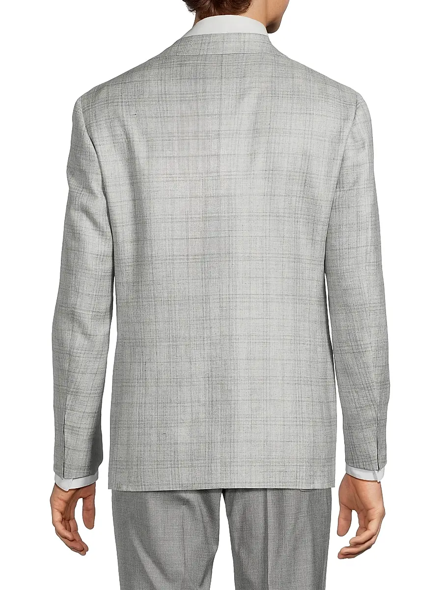 Canali Men's Scratch Wool-Silk-Linen Sportcoat | Thumbnail 5 Canali Men's Scratch Wool-Silk-Linen Sportcoat | Thumbnail 5
