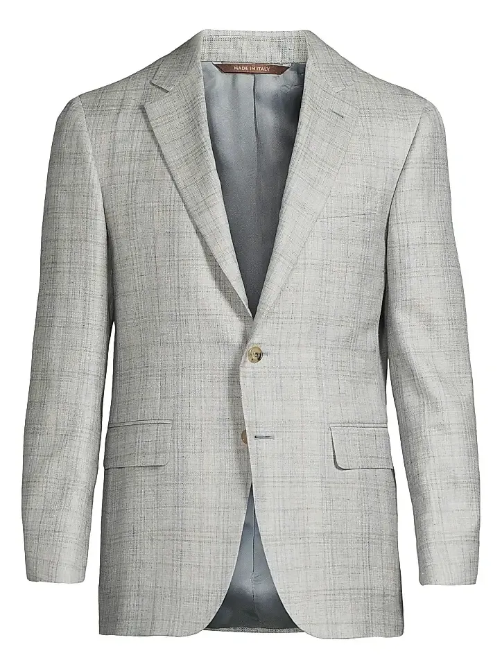 Canali Men's Scratch Wool-Silk-Linen Sportcoat