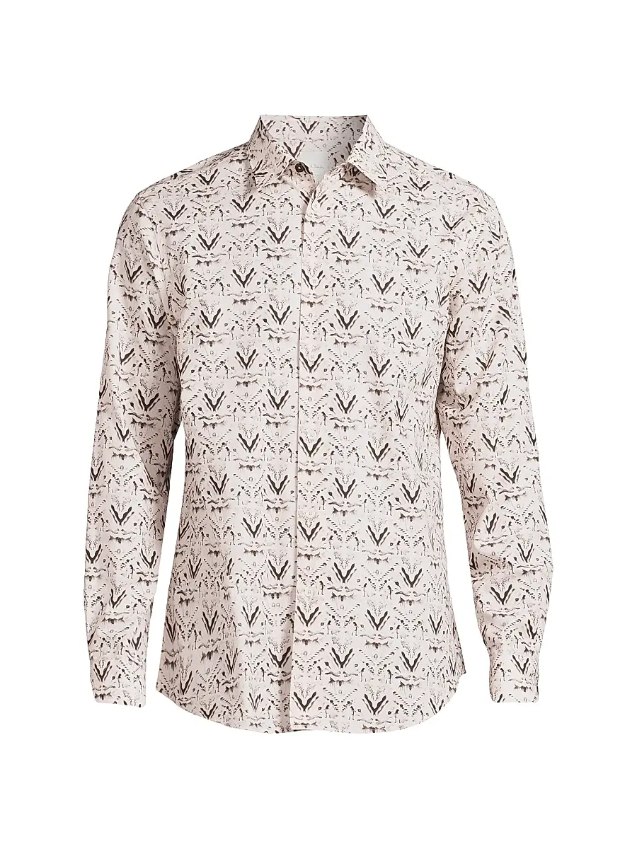 Paul Smith Men's Printed Regular Fit Shirt | Image 1 Paul Smith Men's Printed Regular Fit Shirt | Image 1