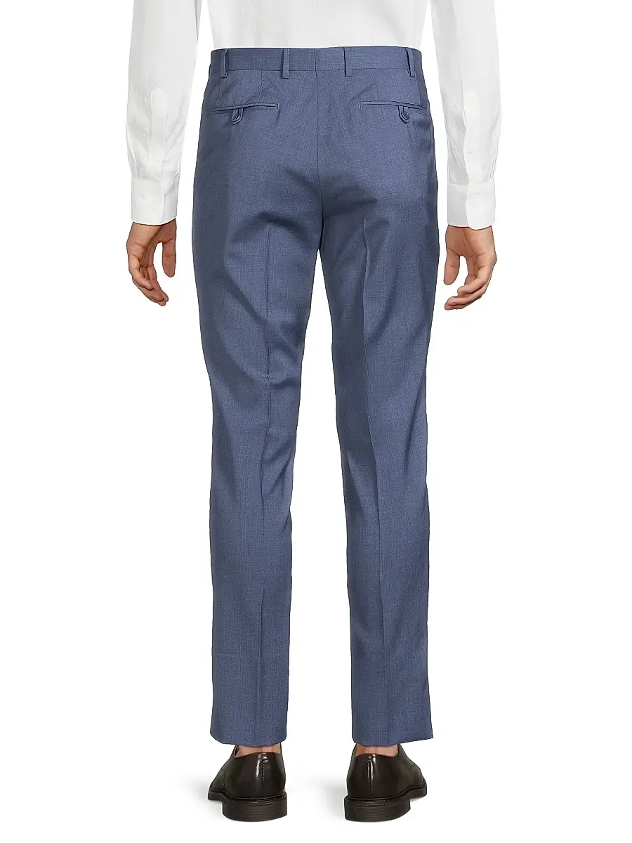 Canali Men's Classic Solid Dress Trousers | Thumbnail 5 Canali Men's Classic Solid Dress Trousers | Thumbnail 5