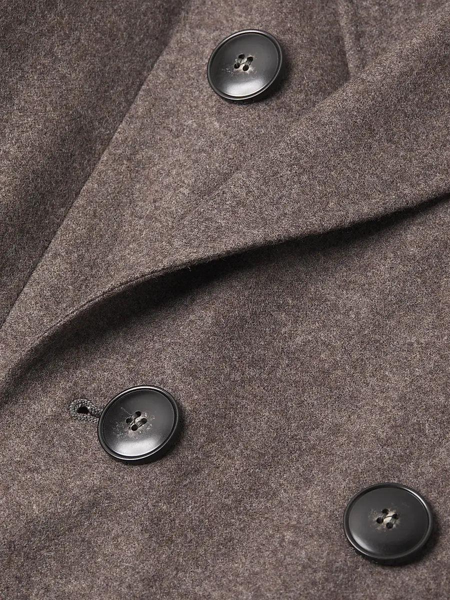 Canali Men's Wool-Cashmere Double-Breasted Coat | Thumbnail 6 Canali Men's Wool-Cashmere Double-Breasted Coat | Thumbnail 6