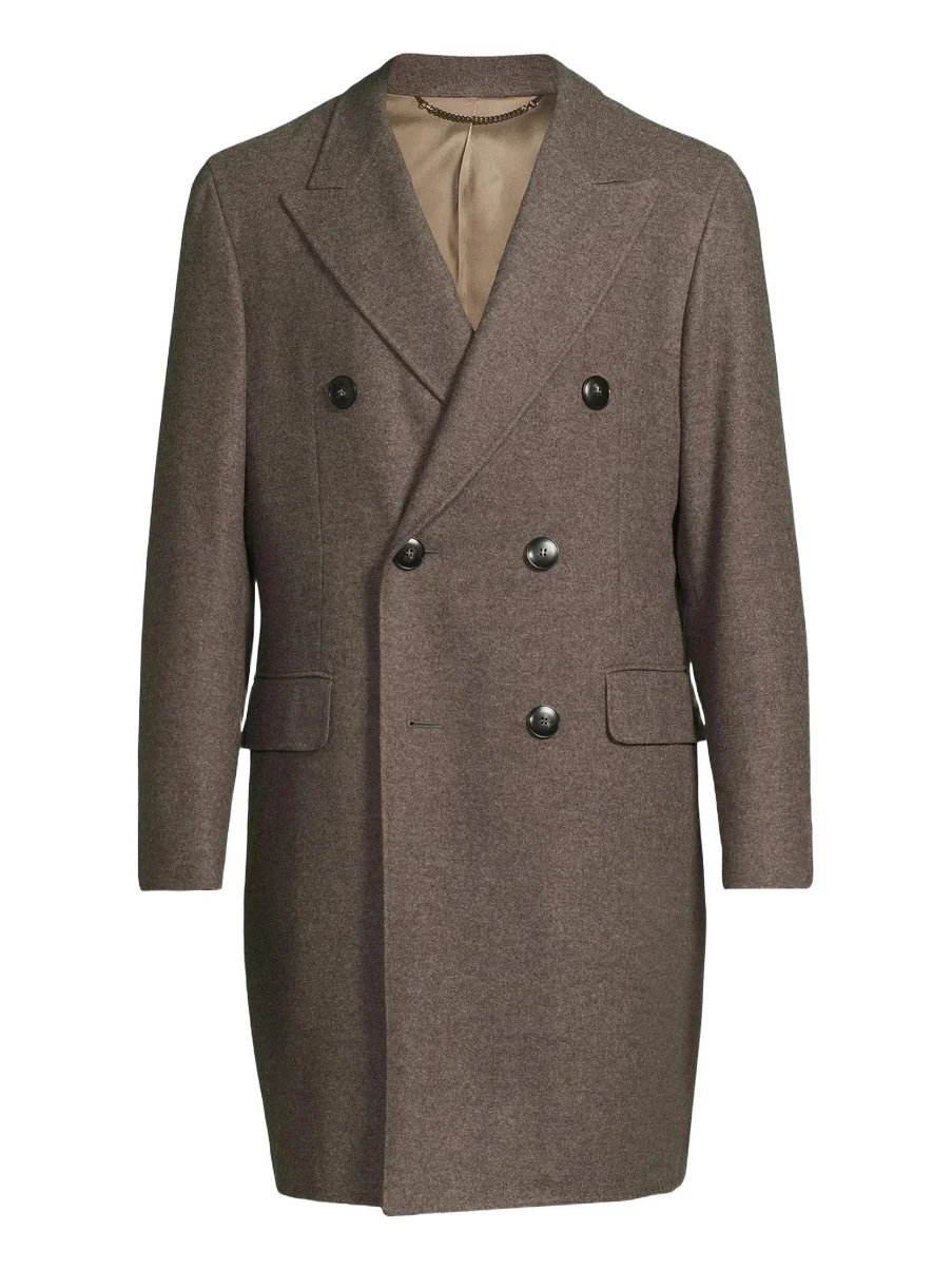 Men's Wool-Cashmere Double-Breasted Coat