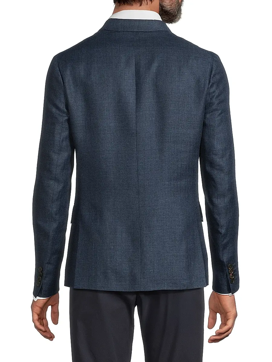 Paul Smith Men's Linen-Wool Two-Button Jacket | Thumbnail 5 Paul Smith Men's Linen-Wool Two-Button Jacket | Thumbnail 5