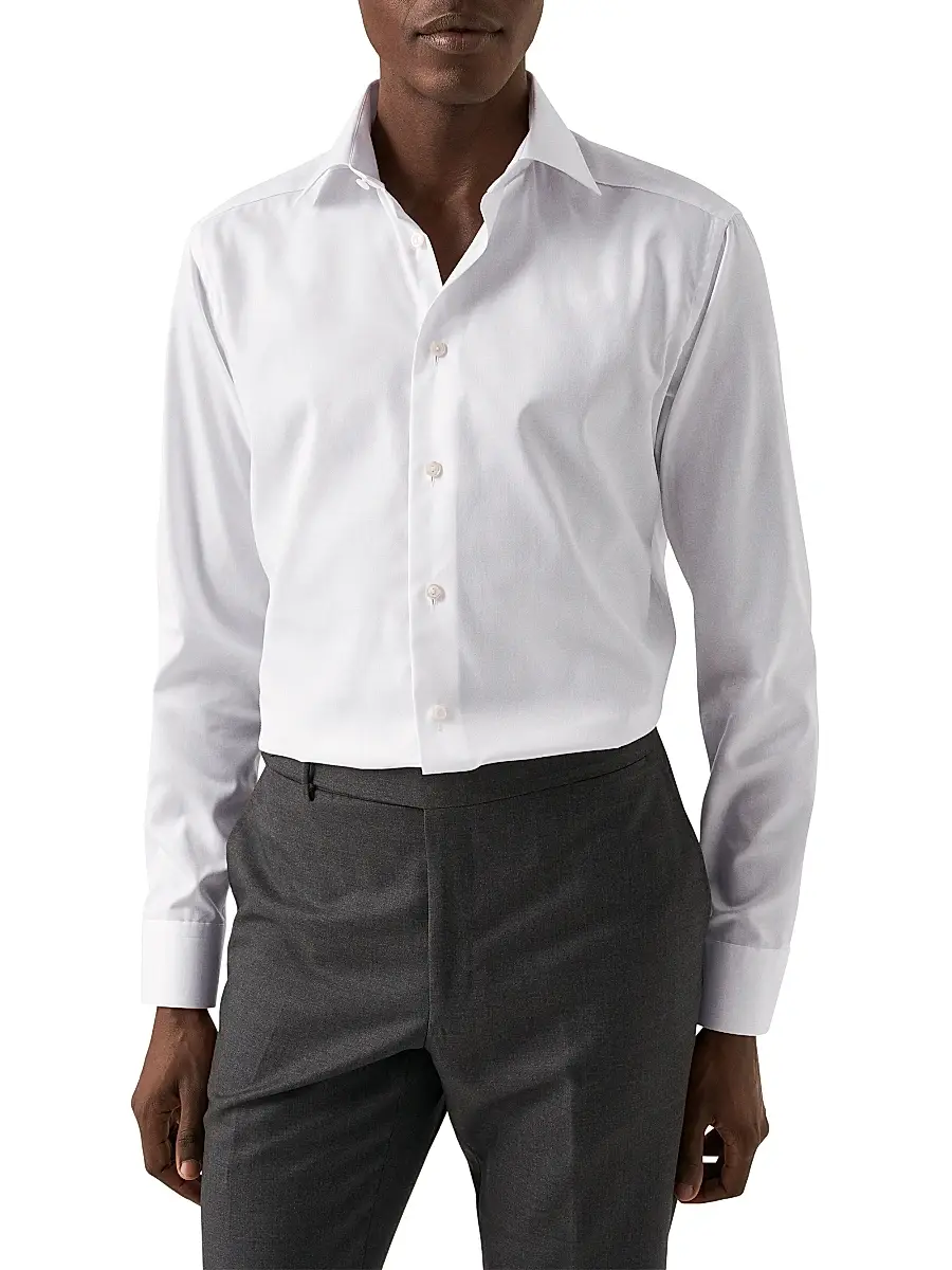 Eton Men's Super Slim Fit Twill Shirt | Thumbnail 3 Eton Men's Super Slim Fit Twill Shirt | Thumbnail 3