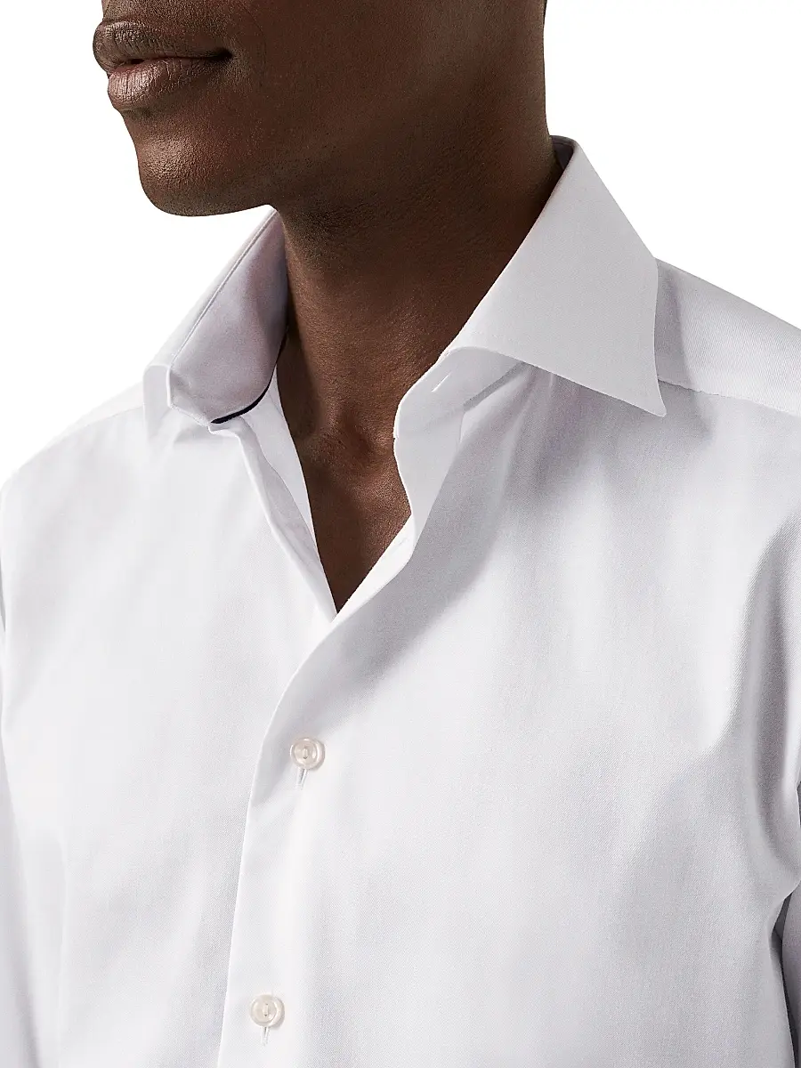 Eton Men's Super Slim Fit Twill Shirt | Thumbnail 5 Eton Men's Super Slim Fit Twill Shirt | Thumbnail 5