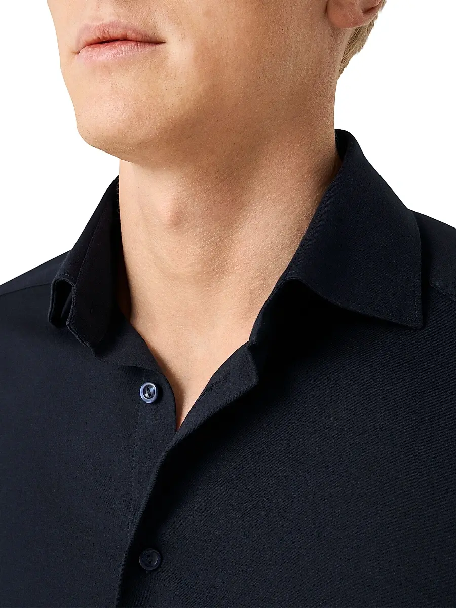 Eton Men's Slim-Fit Solid 4Flex Shirt | Thumbnail 4