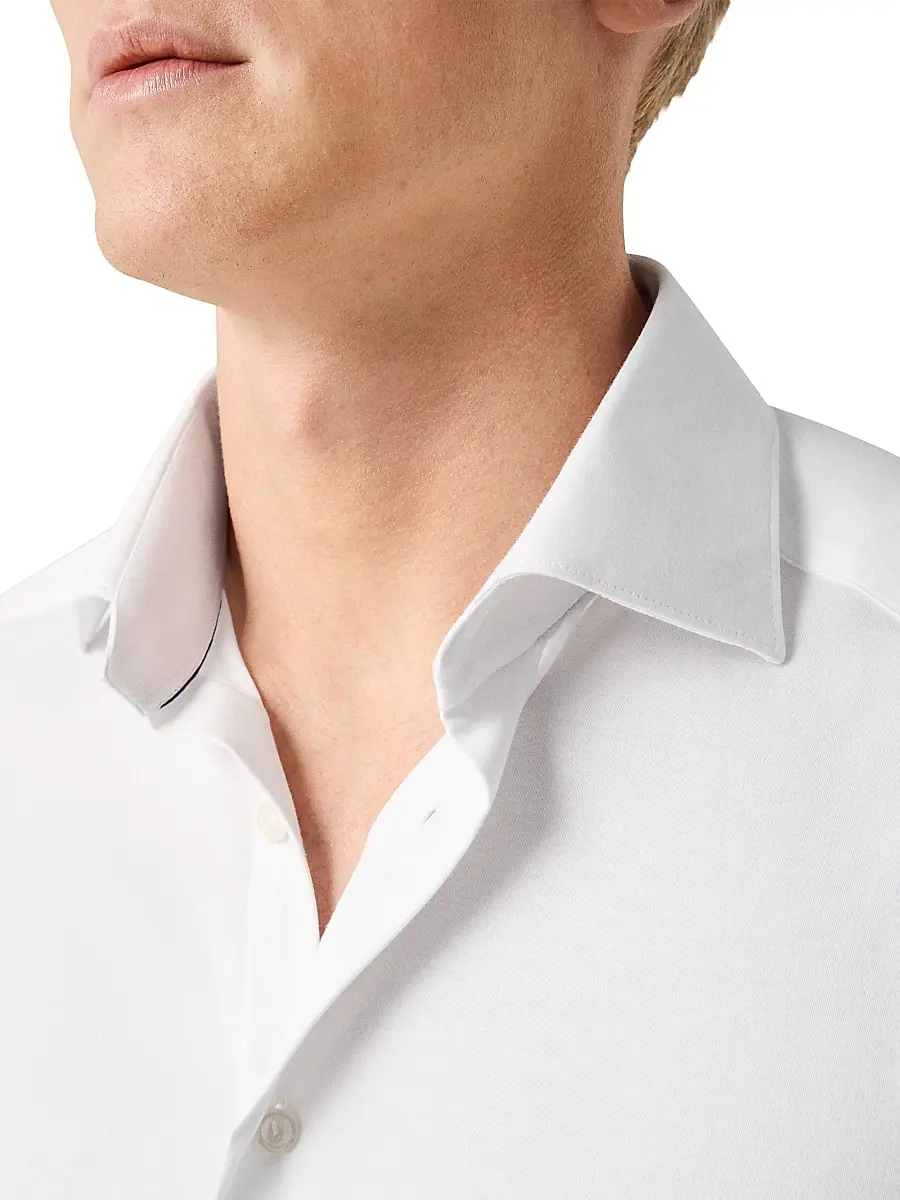 Eton Men's Slim-Fit Solid 4Flex Shirt | Thumbnail 4 Eton Men's Slim-Fit Solid 4Flex Shirt | Thumbnail 4