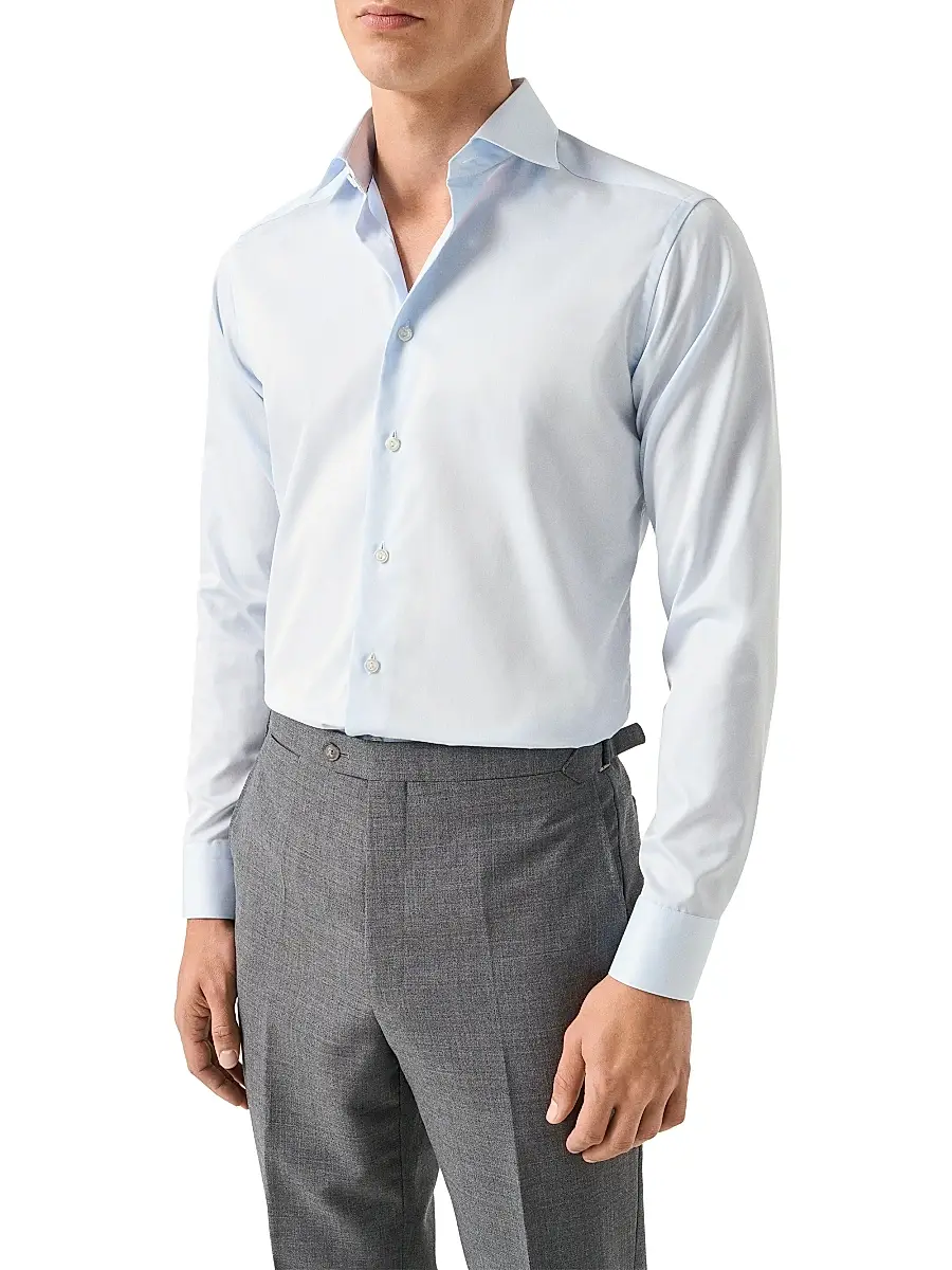 Eton Men's Slim-Fit Elevated Twill Shirt | Thumbnail 3 Eton Men's Slim-Fit Elevated Twill Shirt | Thumbnail 3