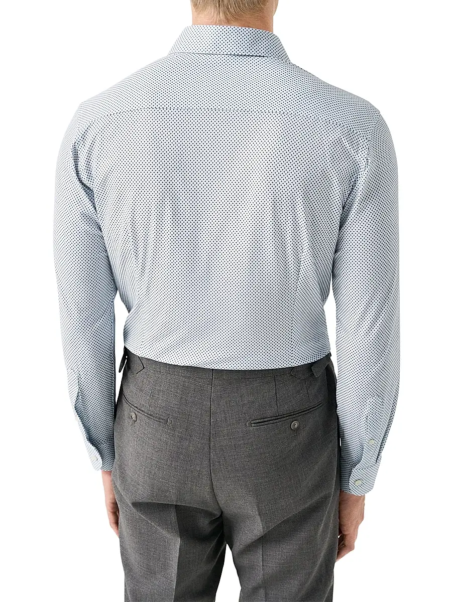 Eton Men's Slim-Fit Neat Medallion 4Flex Shirt | Thumbnail 4 Eton Men's Slim-Fit Neat Medallion 4Flex Shirt | Thumbnail 4