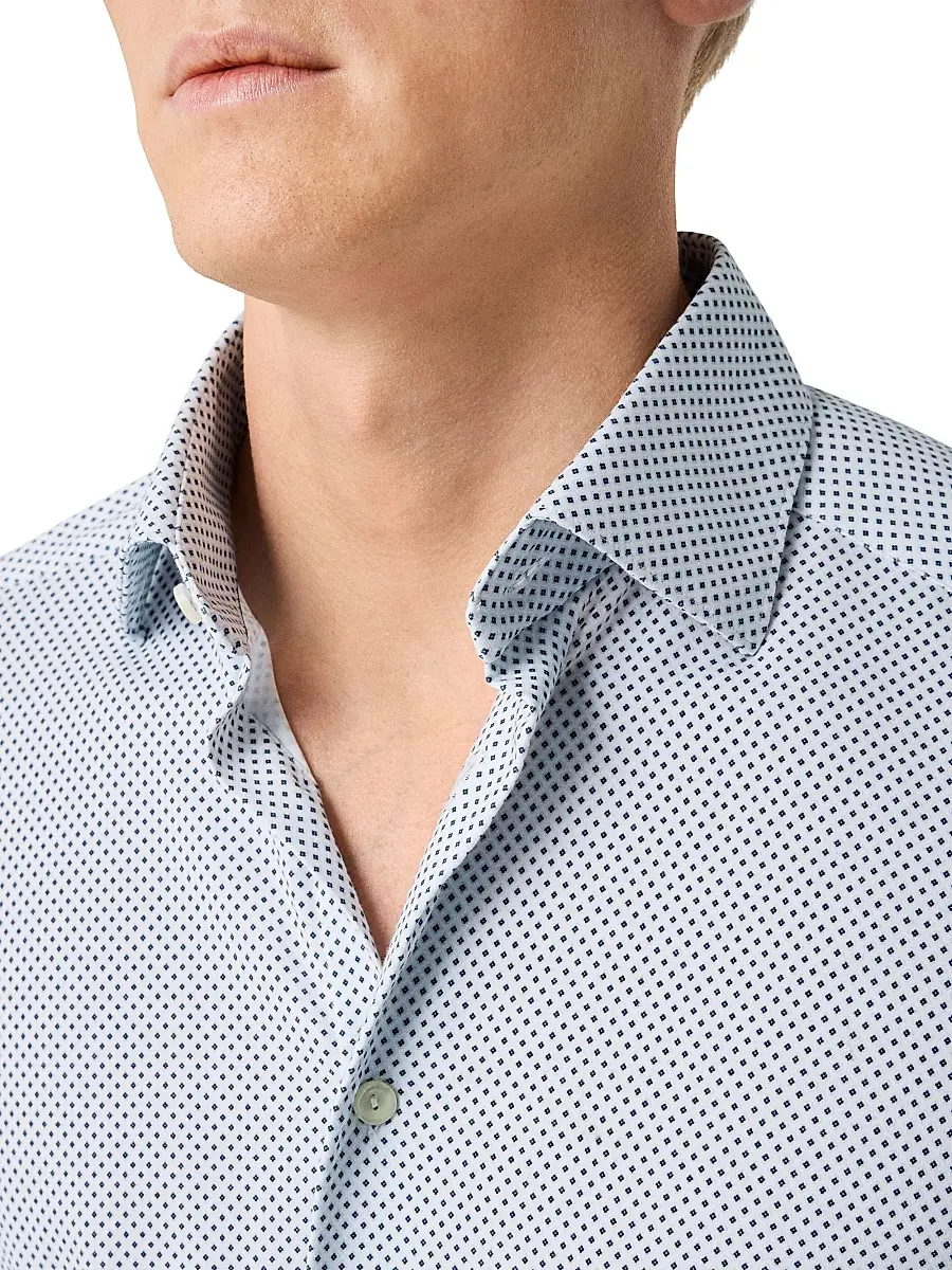 Eton Men's Slim-Fit Neat Medallion 4Flex Shirt | Thumbnail 5 Eton Men's Slim-Fit Neat Medallion 4Flex Shirt | Thumbnail 5