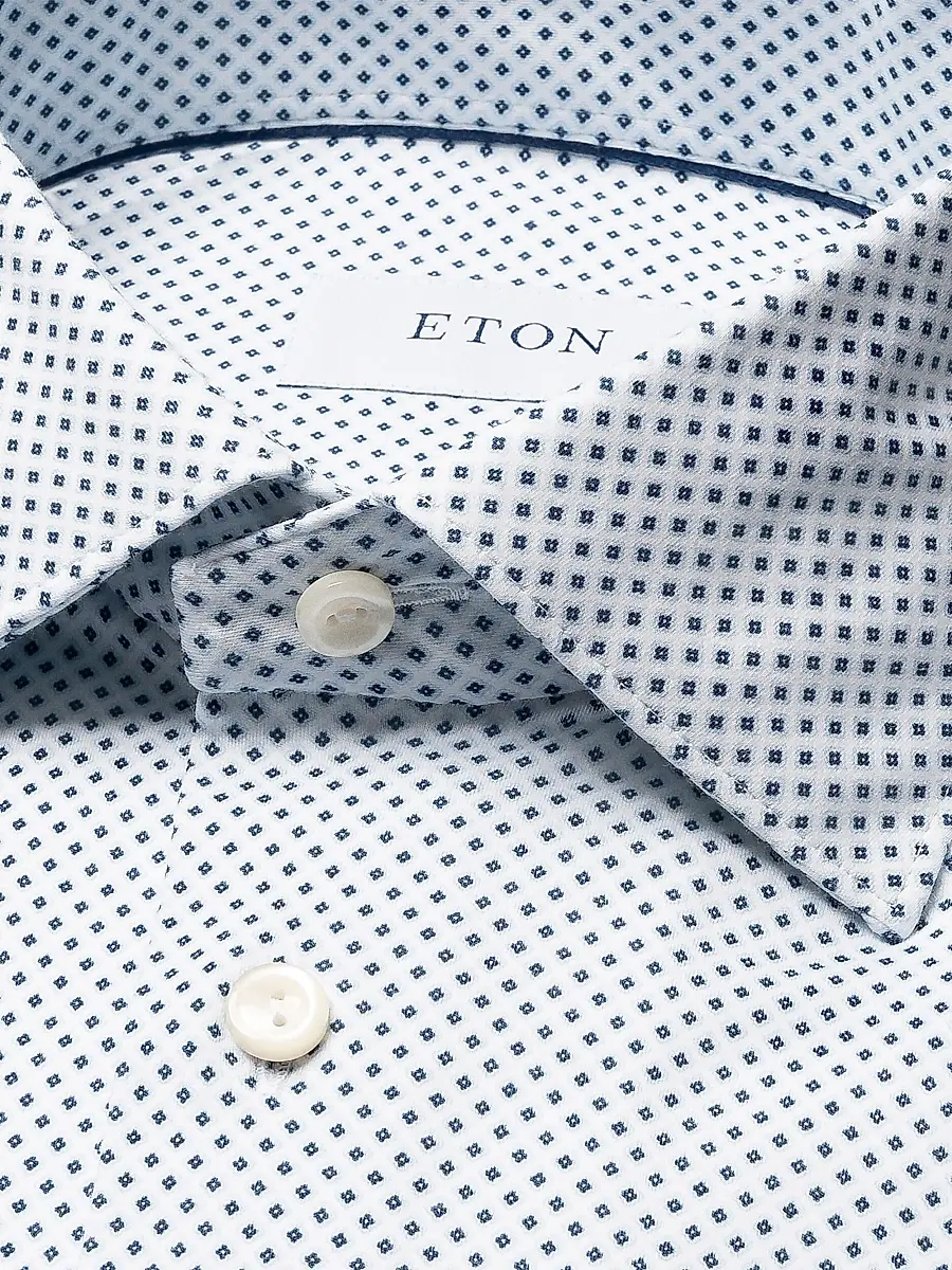 Eton Men's Slim-Fit Neat Medallion 4Flex Shirt | Thumbnail 7 Eton Men's Slim-Fit Neat Medallion 4Flex Shirt | Thumbnail 7