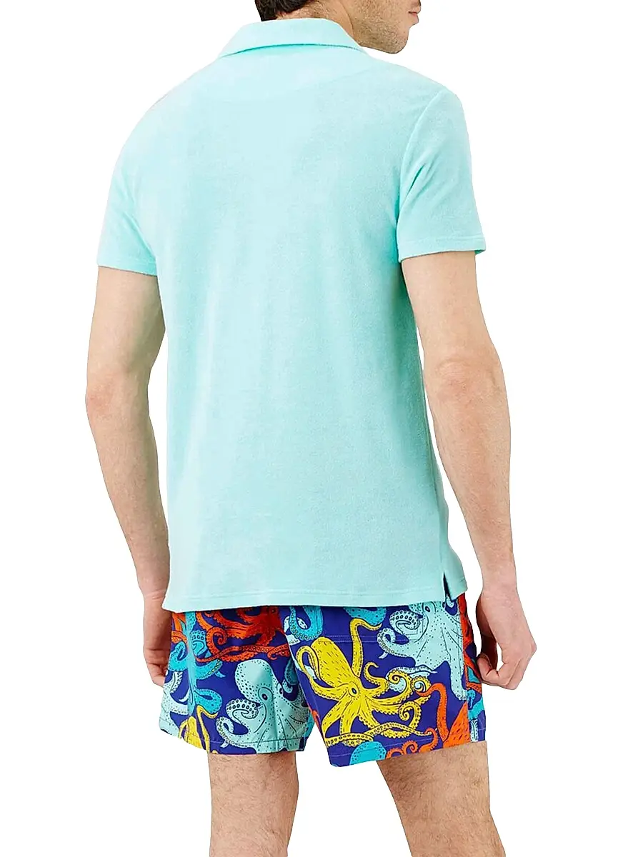 Vilebrequin Men's Organic Cotton Terry Polo Shirt | Thumbnail 2 Vilebrequin Men's Organic Cotton Terry Polo Shirt | Thumbnail 2