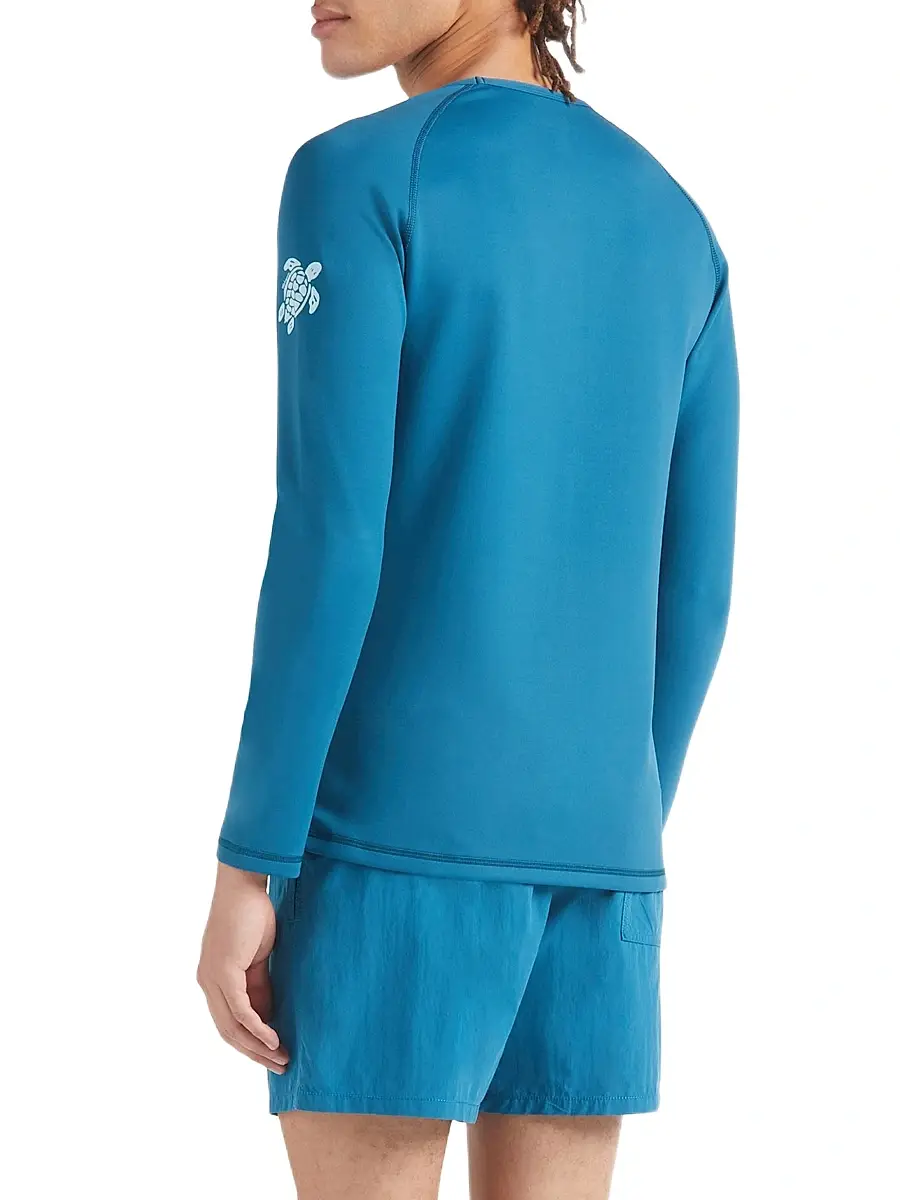 Vilebrequin Men's Turtle UPF Long-Sleeve Rashguard Top | Thumbnail 5 Vilebrequin Men's Turtle UPF Long-Sleeve Rashguard Top | Thumbnail 5