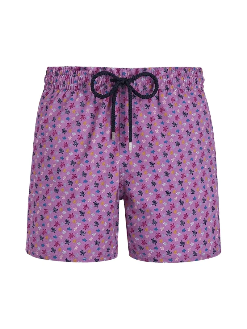 Vilebrequin Men's Moorsie Turtle Print Swim Trunks