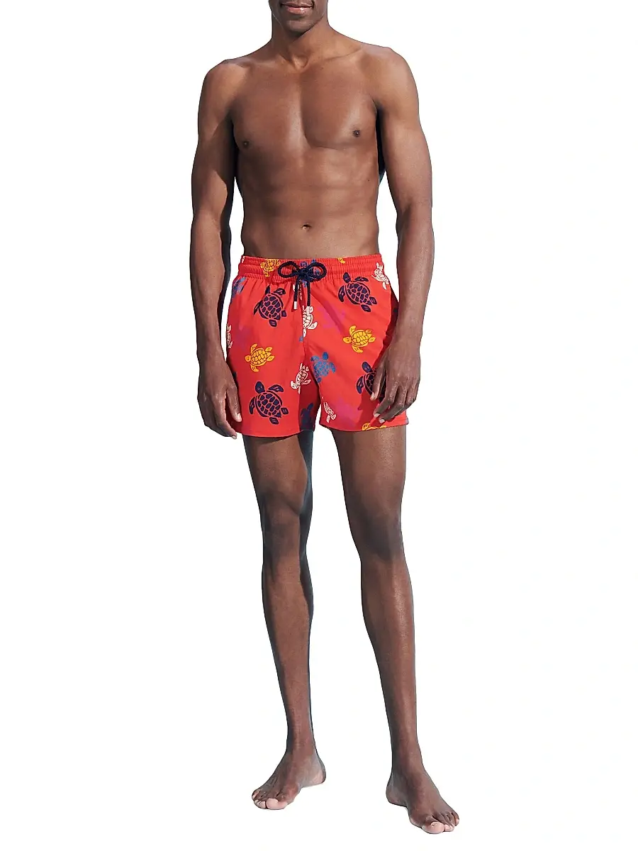 Vilebrequin Men's Multicolor Tortoise Swim Trunks | Thumbnail 2 Vilebrequin Men's Multicolor Tortoise Swim Trunks | Thumbnail 2