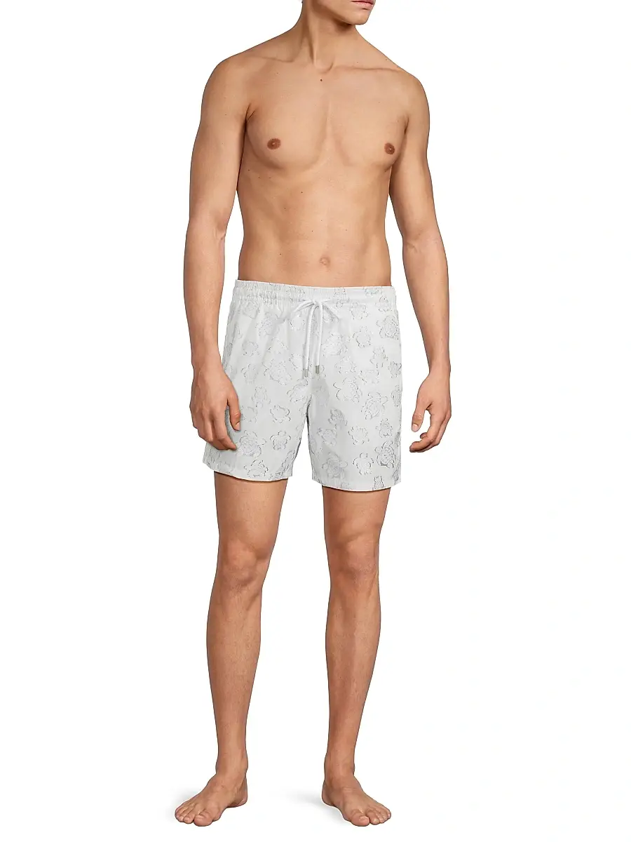 Vilebrequin Men's Metallic Jacquard Swim Shorts | Thumbnail 2