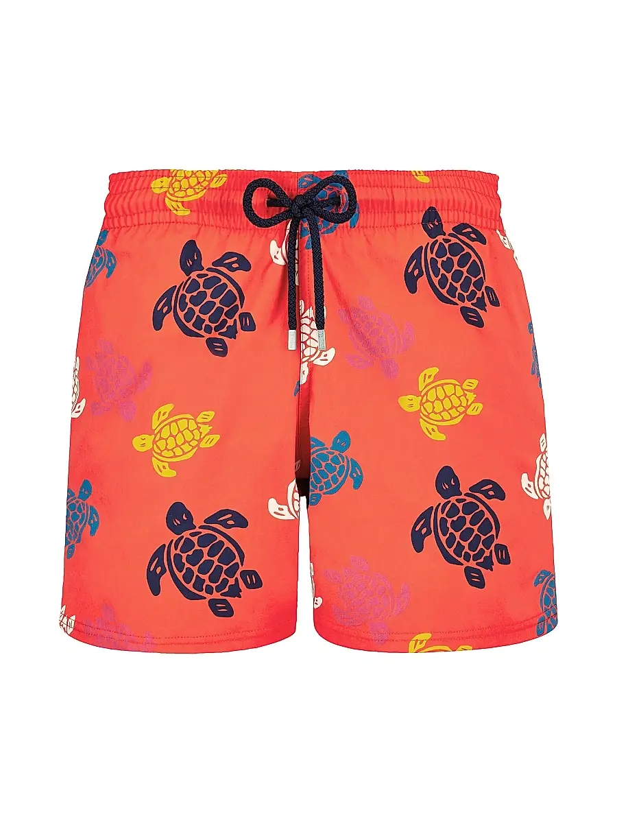 Vilebrequin Men's Multicolor Tortoise Swim Trunks | Image 1 Vilebrequin Men's Multicolor Tortoise Swim Trunks | Image 1