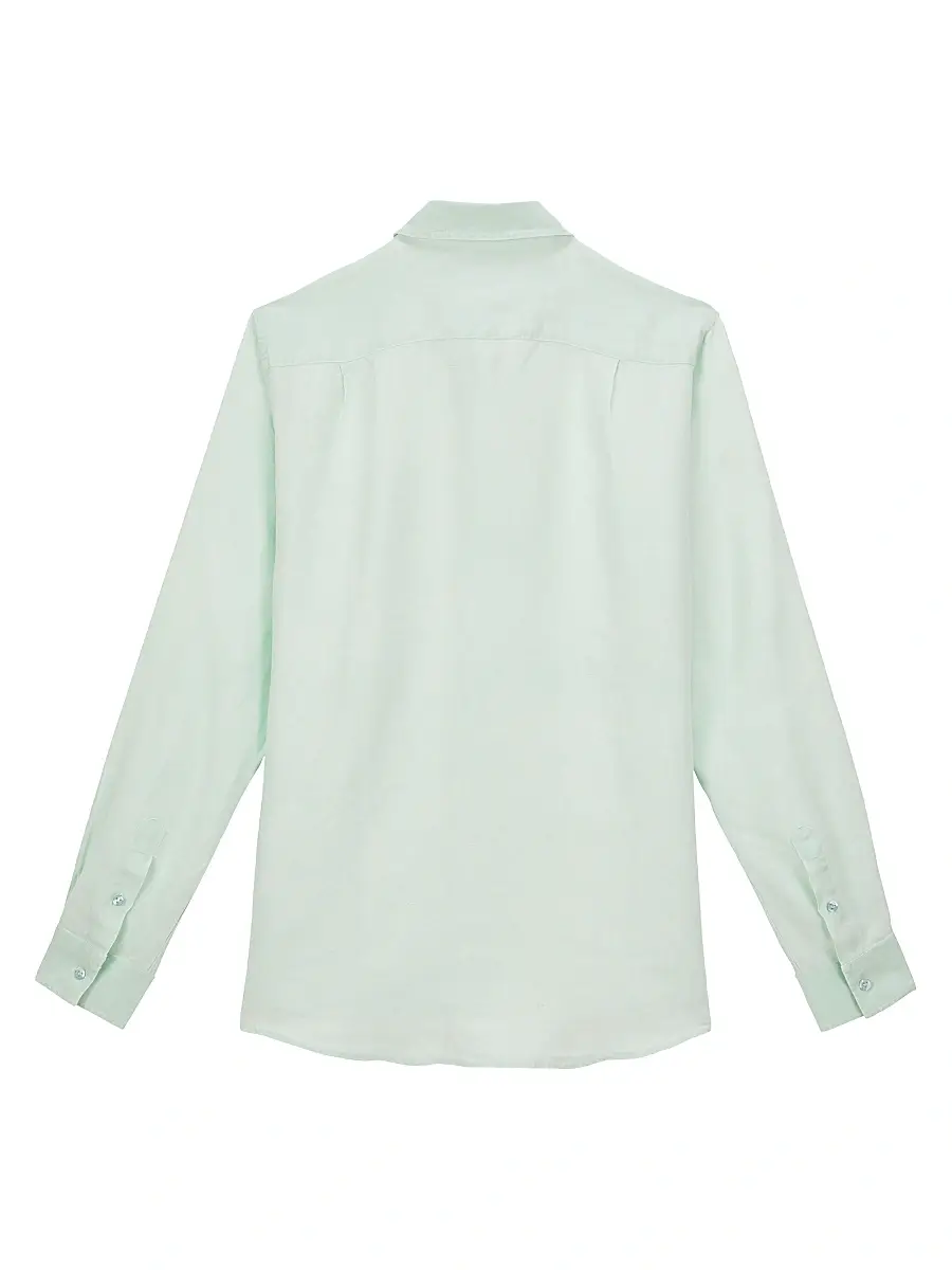 Vilebrequin Men's Caroubis Linen Shirt | Thumbnail 4 Vilebrequin Men's Caroubis Linen Shirt | Thumbnail 4
