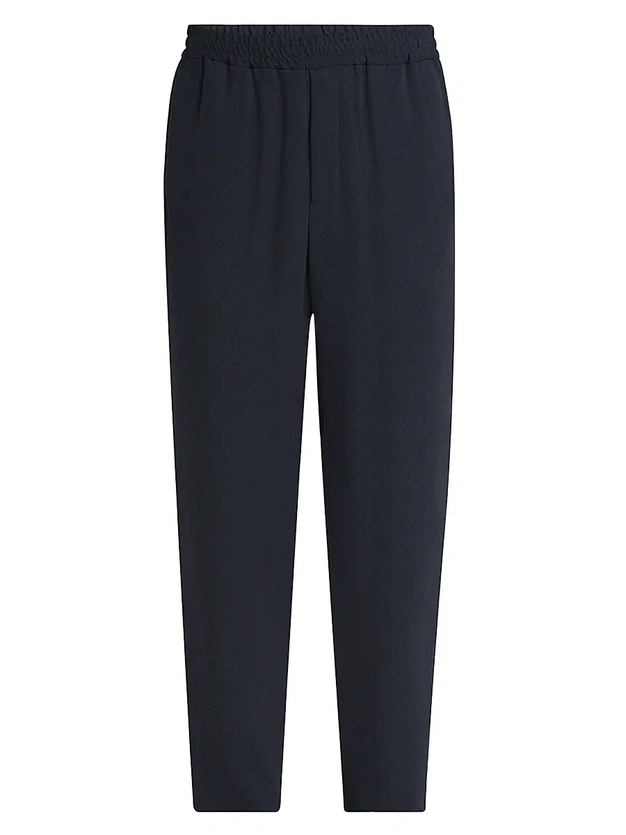 Giorgio Armani Men's Micro-Chevron Jogger Pants | Image 1 Giorgio Armani Men's Micro-Chevron Jogger Pants | Image 1