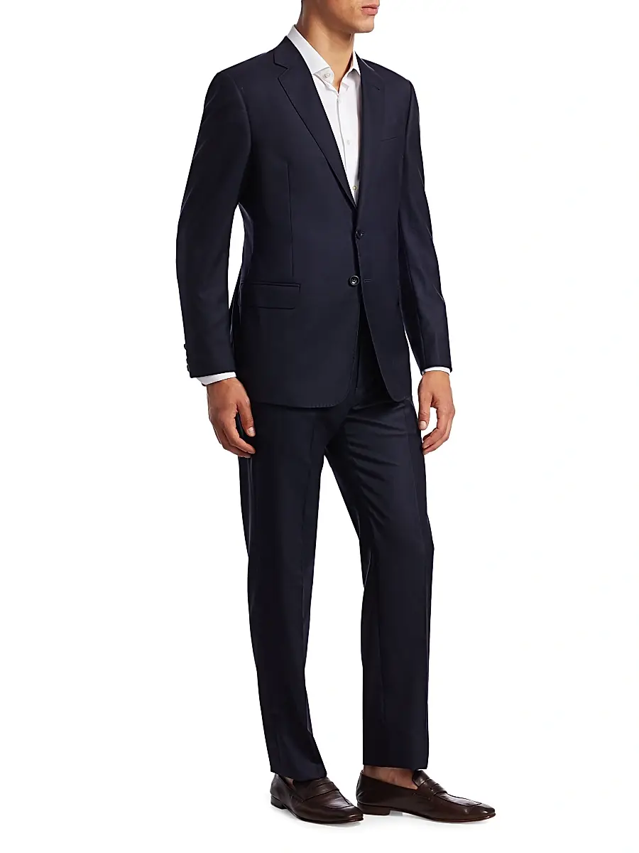 Giorgio Armani Men's Single-Breasted Wool Suit | Thumbnail 4