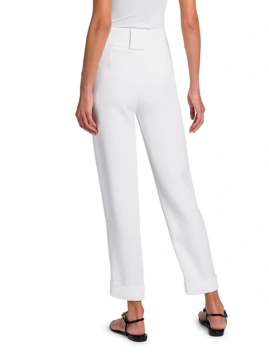 Giorgio Armani Women's Crepe Flat Front Trousers | Thumbnail 5 Giorgio Armani Women's Crepe Flat Front Trousers | Thumbnail 5
