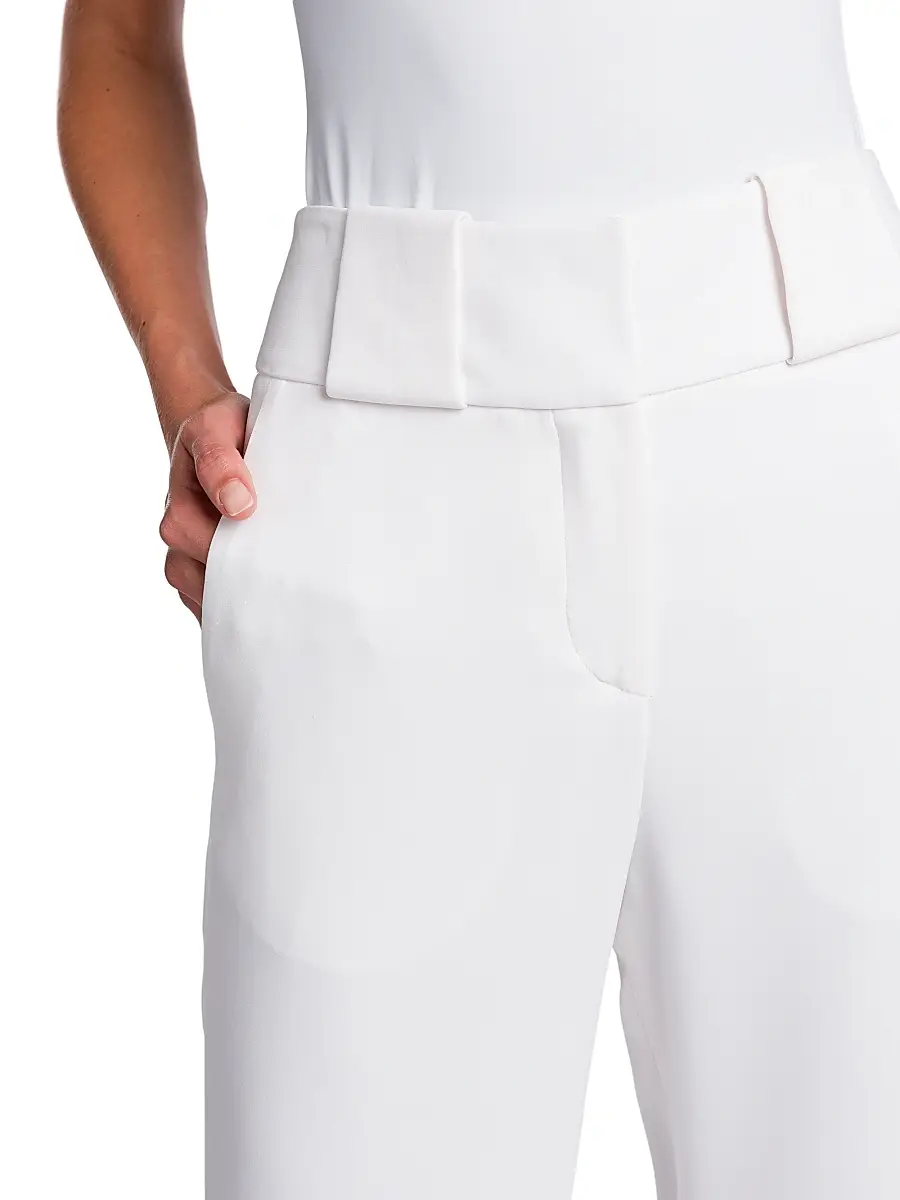 Giorgio Armani Women's Crepe Flat Front Trousers | Thumbnail 6 Giorgio Armani Women's Crepe Flat Front Trousers | Thumbnail 6