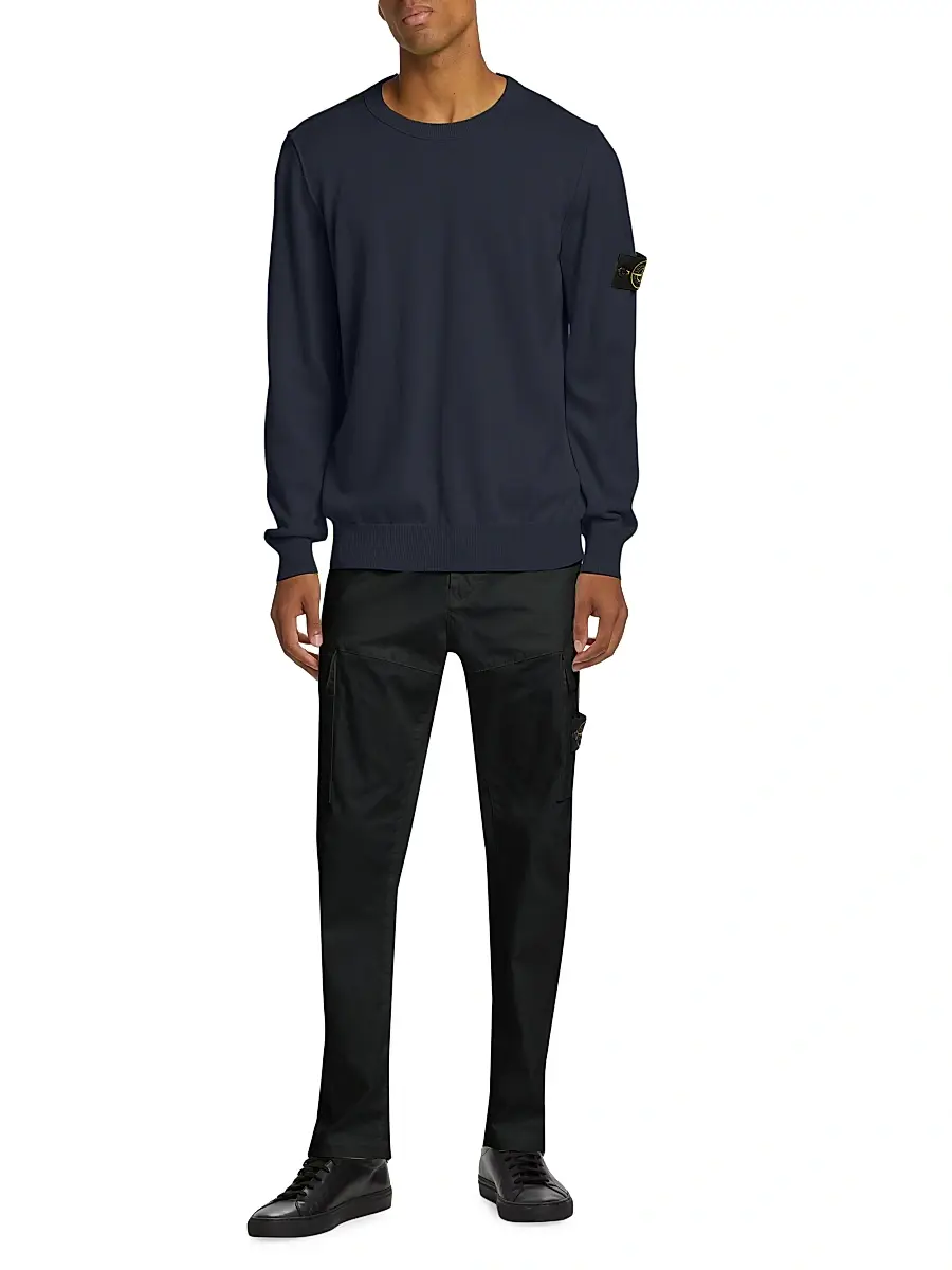 Stone Island Men's Crewneck Cotton Sweater | Thumbnail 2 Stone Island Men's Crewneck Cotton Sweater | Thumbnail 2