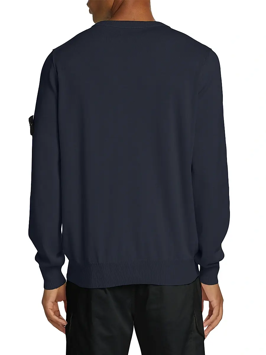 Stone Island Men's Crewneck Cotton Sweater | Thumbnail 5 Stone Island Men's Crewneck Cotton Sweater | Thumbnail 5