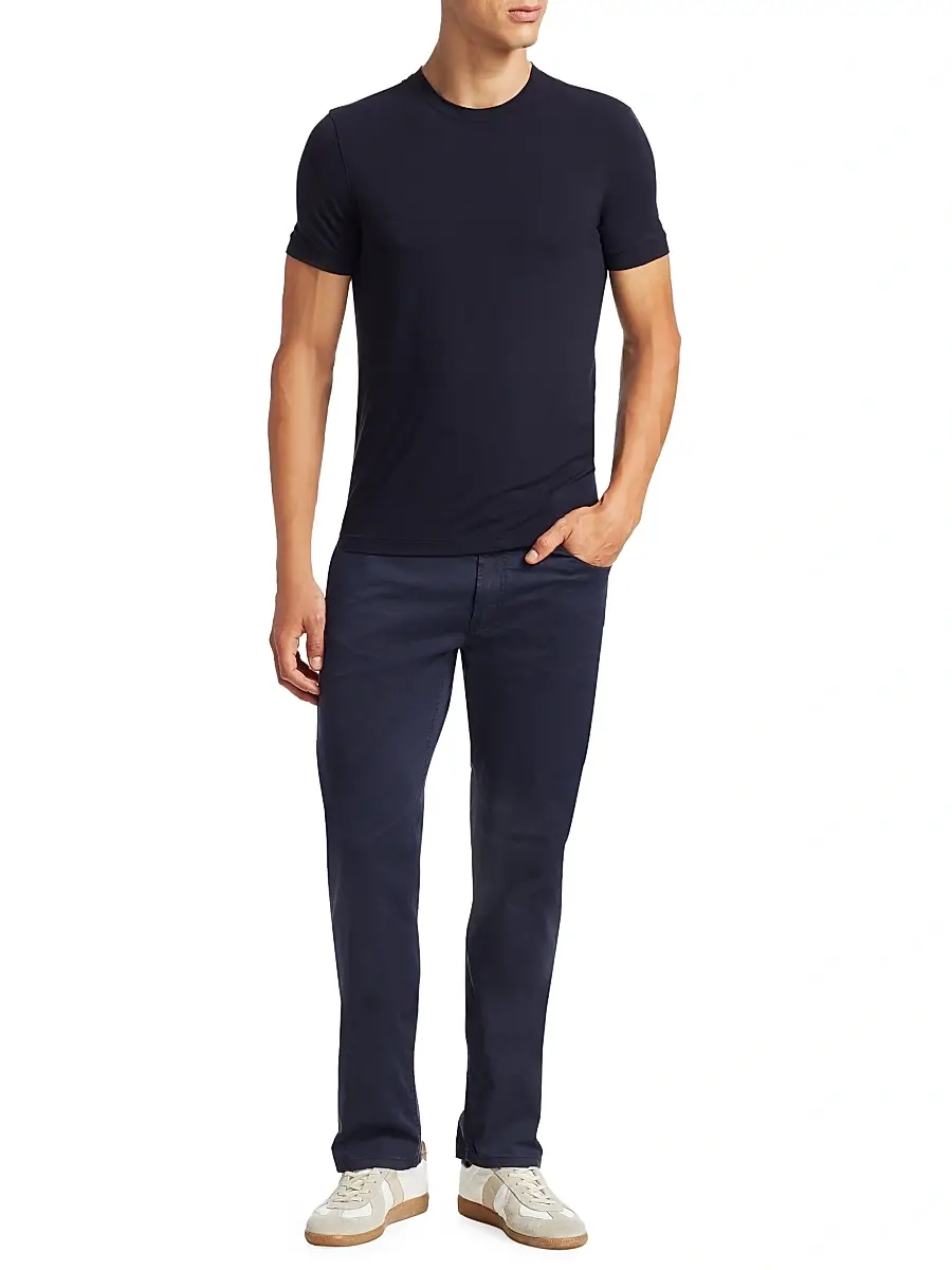 Giorgio Armani Men's Basic Crewneck Tee | Thumbnail 2 Giorgio Armani Men's Basic Crewneck Tee | Thumbnail 2