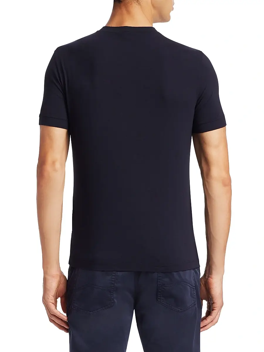 Giorgio Armani Men's Basic Crewneck Tee | Thumbnail 5 Giorgio Armani Men's Basic Crewneck Tee | Thumbnail 5